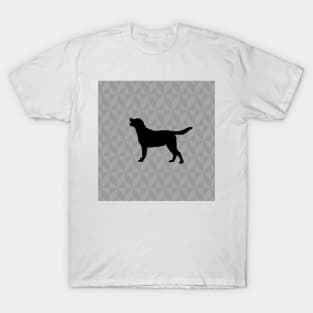 Labrador Retriever Dog Lover Gift - Scandi Geometric Silhouette T-Shirt